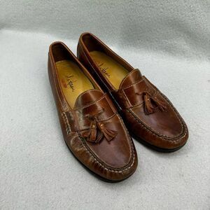 Cole Haan Mens Brown Leather Slip On Maine Tassel Loafers Size 9.5W